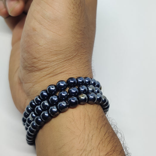 Black Bead Bracelet