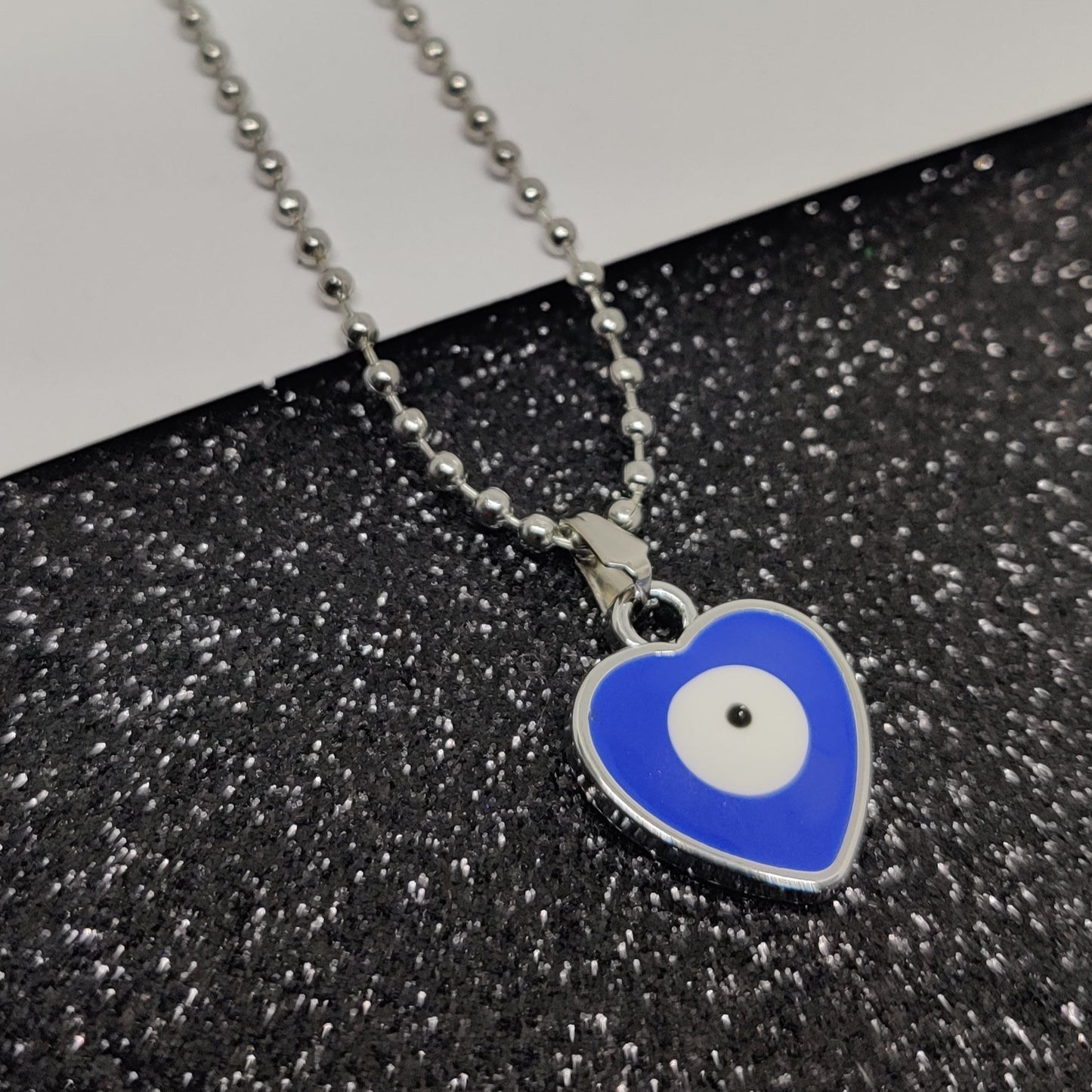 Evil-Eye Heart Pendant