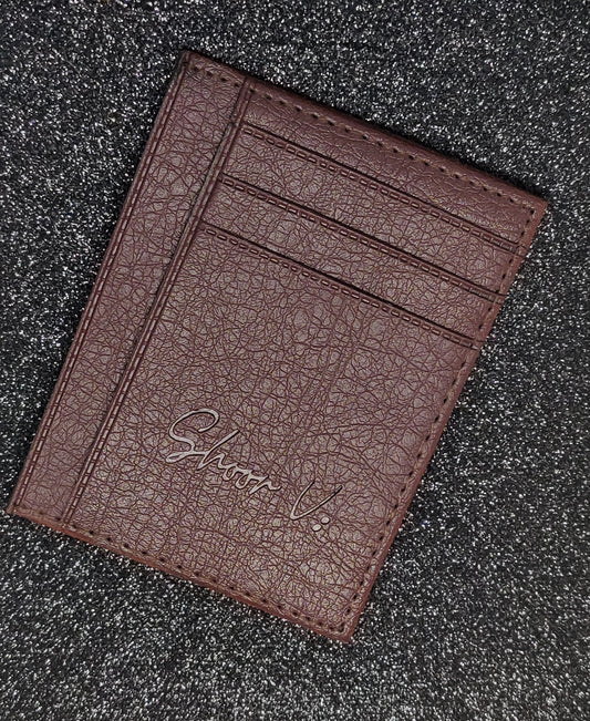 Men Tan Brown Leather Card Holder